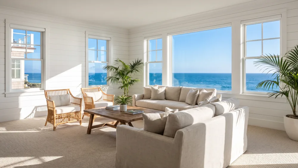 A bright, freshly cleaned home interior